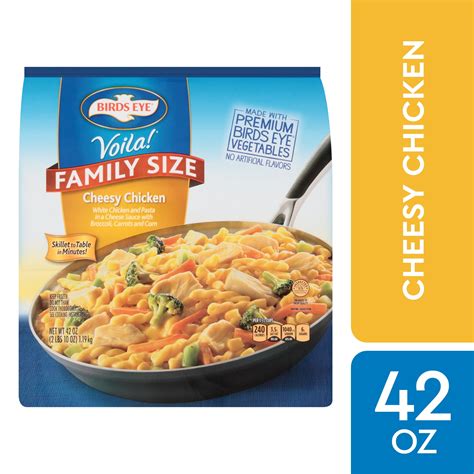 Birds Eye Voila! Family Size Cheesy Chicken, Frozen Meal, 42 OZ ...