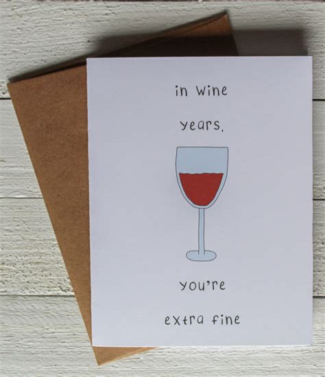 Funny Wine Birthday Card | Wine birthday cards funny, Wine birthday cards, Funny greeting cards