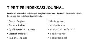 Indeksasi Jurnal Ppt