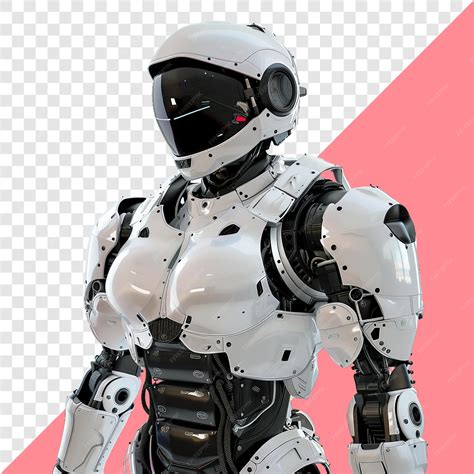 Premium PSD | Robotic Security Guard transparent background isolated