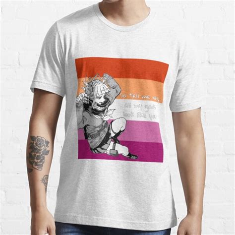 My Hero Academia Toga Himiko Lesbian Pride Flag T Shirt By