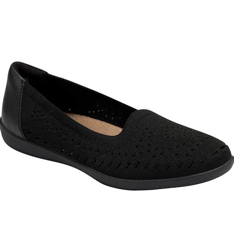 Womens Flats Black Shoes Knitting The Originals Shopping Fashion