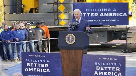 Biden Touts Infrastructure Upgrades At Pittsburgh Bridge