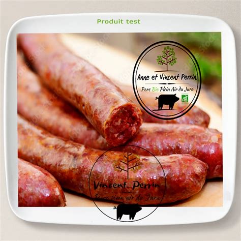 Saucisses Merguez Bio Origine France Vincent Perrin Viande Porc Bio