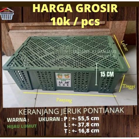 Jual KERANJANG PLASTIK TERLENGKAP BEKAS JERUK PONTIANAK Shopee