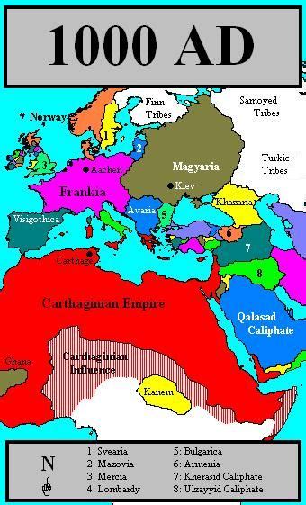 The Second Carthaginian Empire | World history map, History geography ...