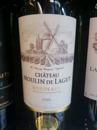 2016 Producta Vignobles Chateau Moulin De Lagut Bordeaux Vivino US