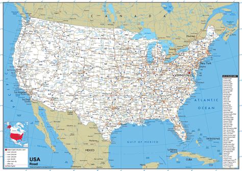 USA Road Map– I Love Maps