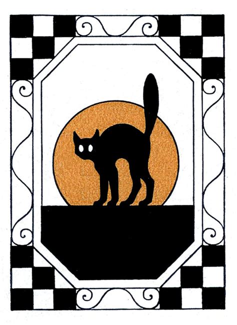 20 Halloween Cat Clipart Black Cats The Graphics Fairy