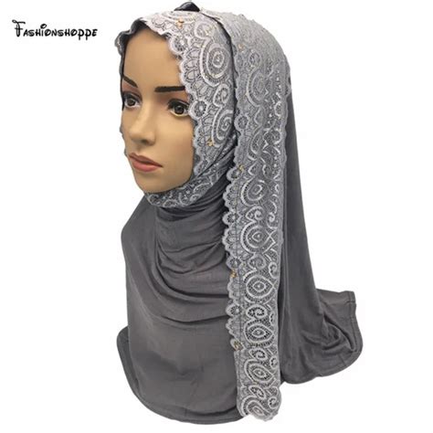 Muslim Hijab Jersey Scarf Women Head Coverings Femmes Turban Hijabs