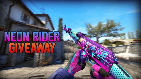 Csgo Skin Giveaway Ak Neon Rider Youtube