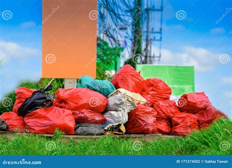 Litter Point Waste Garbage Bag Stock Photo Image Of Hygiene