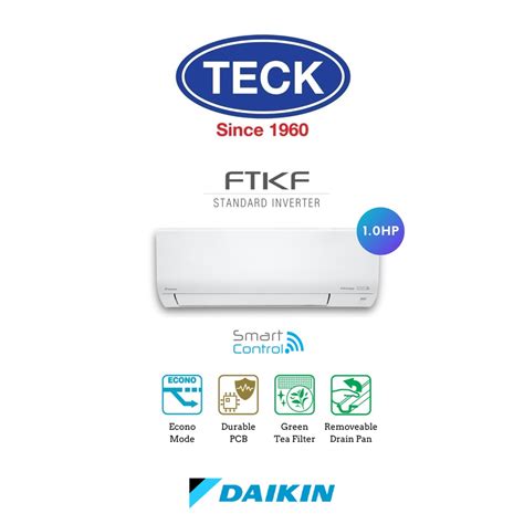 [wifi Inverter] Daikin Standard Inverter Air Conditioner Ftkf R32 1 0hp