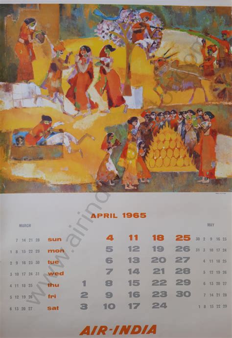 Ai Calendar Air India Collector