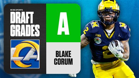 2024 Nfl Draft Grades Rams Select Blake Corum No 83 Overall