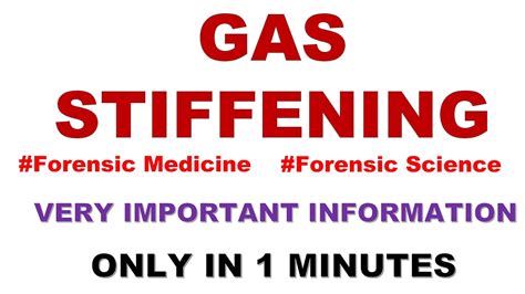 Gas Stiffening Forensic Medicine Dr Krup Vasavda YouTube