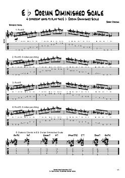 E Dorian Diminished Scale Ways To Play By Danny Crocome Music