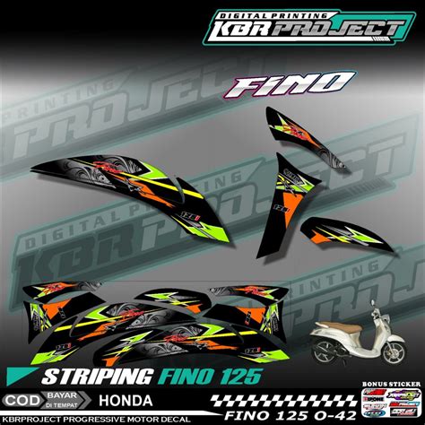 Jual Fino Stiker Striping Premium Motor Keren Lis Variasi Fino