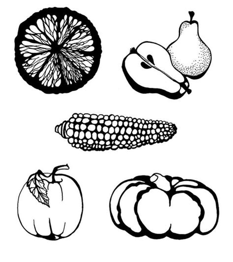 Grow Foods Clipart Black And White