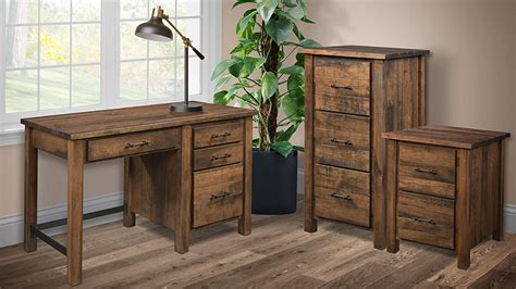 Farmhouse Single Pedestal Desk Country Peddler Furniture