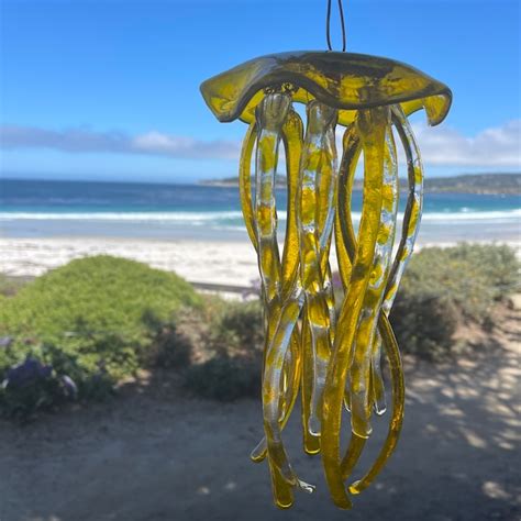 Fused Glass Wind Chimes Etsy