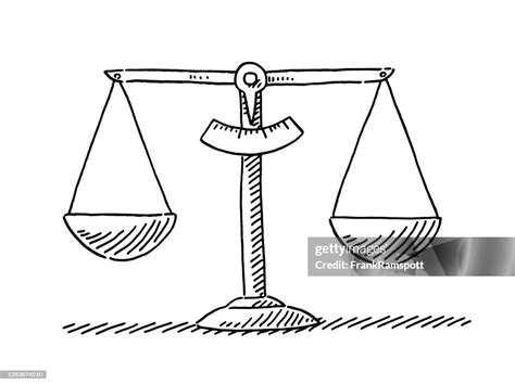 Pair Of Scales Symbol Drawing High Res Vector Graphic Getty Images