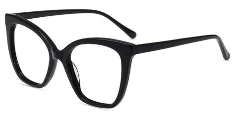 Women Glasses Medium Shirley20209 Black Acetate Cat Eye Frame Firmoo Uk