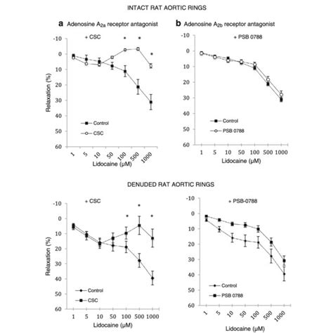 Concentration Response Curves To Lidocaine With And Without The