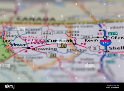 Cut bank montana on a map hi-res stock photography and images - Alamy