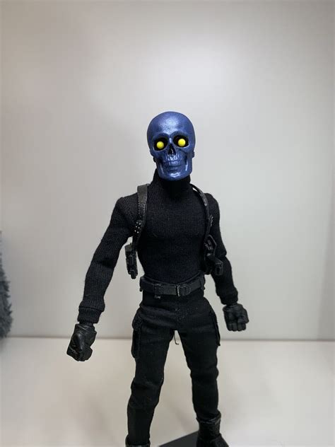 Mezco One12 Collective Black Skulls Death Brigade Custom Head Skull