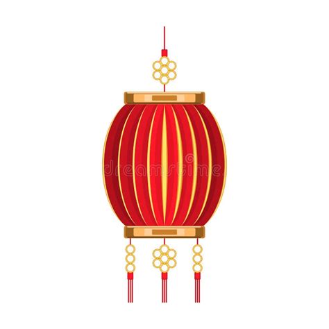 Lanterne De Dessin Anim Chinois Iconographie Vectorielle Illustration