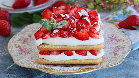 Tuiles Aux Fraises Et La Cr Me De Mascarpone