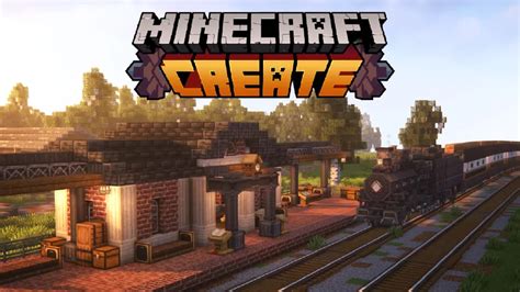 Create Mod Small Train Station Minecraft Map