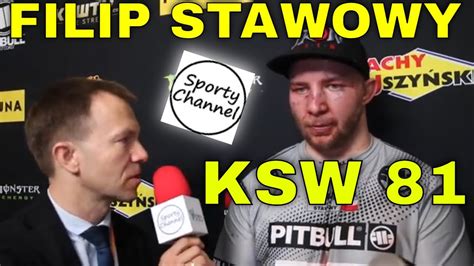 Filip Stwawowy KSW 81 po wygranej z Marckiem Samociukiem Tomaszów Maz