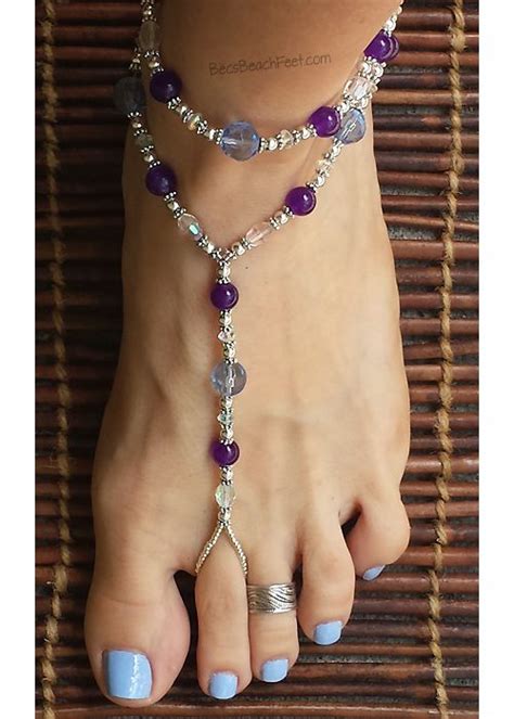 Deep Purple Amethysts And Sky Blue Glass Beads Make A Gorgeous Color