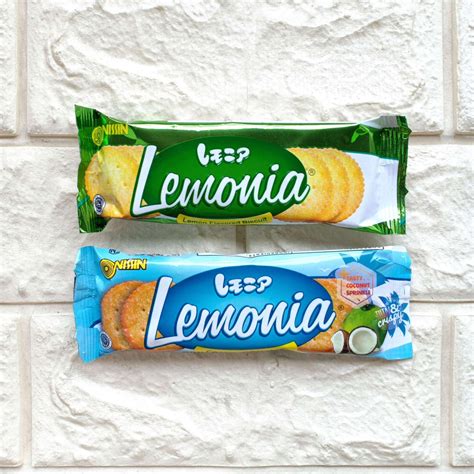 Jual Nissin Lemonia 20gr Lemon Coconut Kelapa Biscuit Biskuit Sachet Makanan Ringan Snack