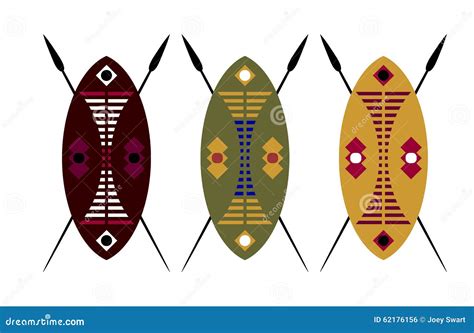 Zulu Warrior Shield Spear Stock Illustrations – 50 Zulu Warrior Shield ...