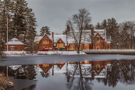 HD Wallpaper Photo Of Snow Covering House Roof Brown And White House