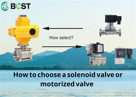 How to choose a solenoid valve or motorized valve?