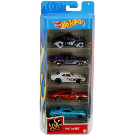 Hot Wheels Flames Kit C 5 Carros Mattel Shopee Brasil