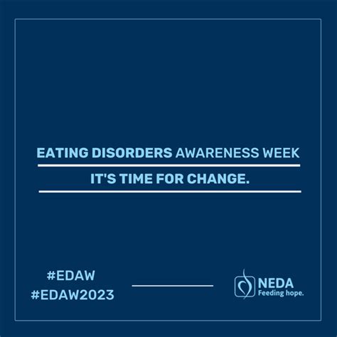 Eating Disorders Awareness Week 2023 February 27 To March 5