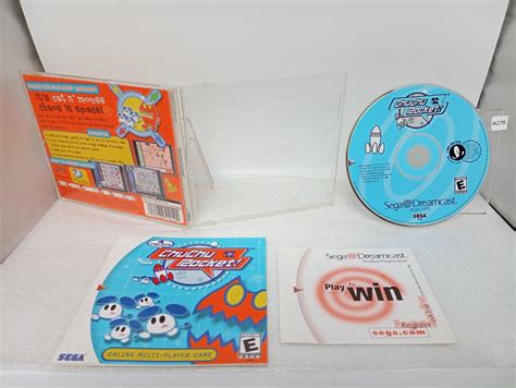 Chu Chu Rocket Item Box And Manual Sega Dreamcast