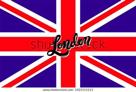 London Hand Drawn Lettering Vector Illustration Stock Vector Royalty