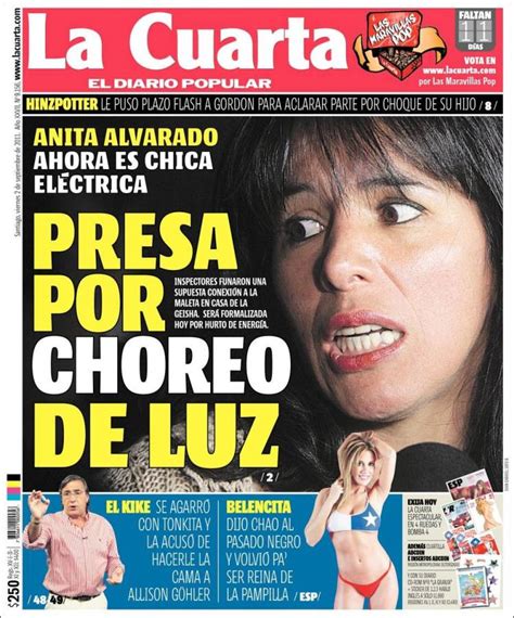 Periódico La Cuarta Chile Periódicos De Chile Edición De Sábado 3