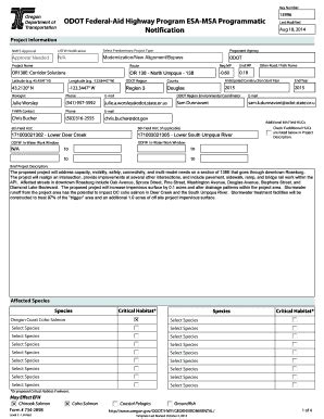 Fillable Online Ftp Odot State Or Or E Corridor Solutions Ftp Odot