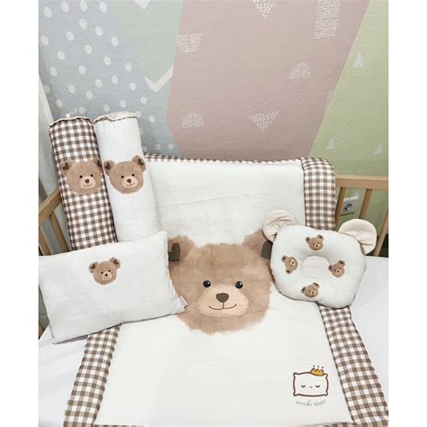 Jual Moochi Baby Bedcover Set Selimut Bayi Blanket Newborn Bear Beruang