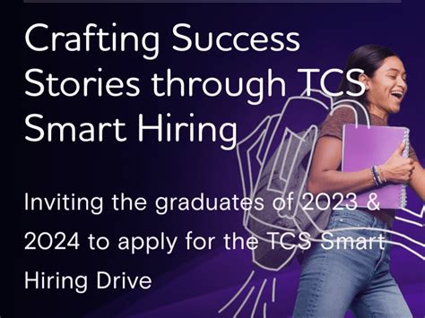 TCS Smart Hiring Drive Looking For 2023 And 2024 Batch Freshers