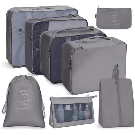 Rangement Valise Organisateur Valise Set De 8 Organisateur Voyage Sac