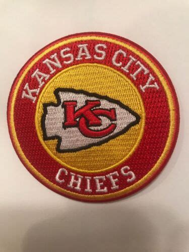 Kansas City Chiefs Vintage Embroidered Iron On Logo Patch 3 Nfl Ebay