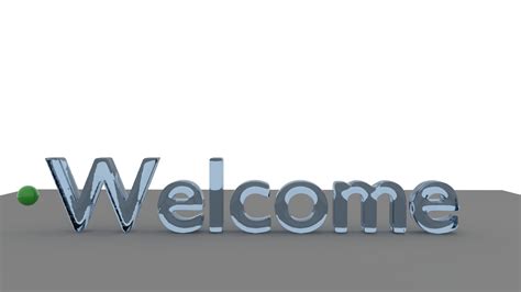 3D liquid welcome text animation model - TurboSquid 1453432